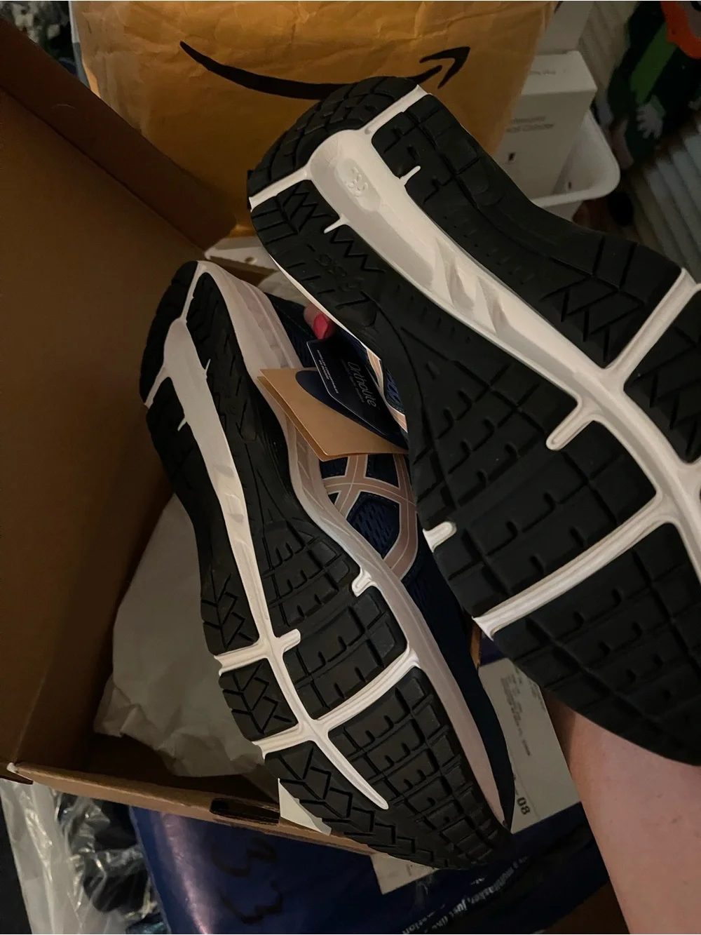 ASICS Women's Gel-Contend 6 Sneakers in Mako Blue & Ginger Peach - Picture 3 of 5